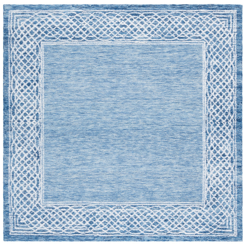 Tapis en laine touffeté à la main Belize Ebony 275, Carré 6 pi