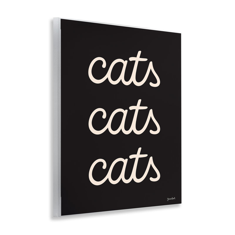 «Cats Repeating Typographie» par Jessica Beck