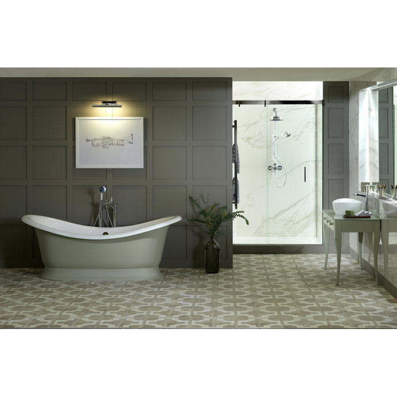 Amalfi Oval Vessel Bathroom Sink, Englishcast White