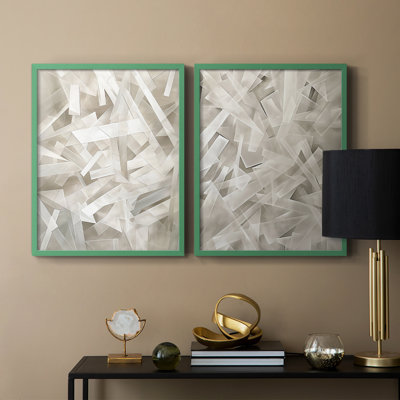 Reproduction encadrée ABSTRACT Series LV-Premium - prête à être accrochée - aucun clou requis - aucun clou requis