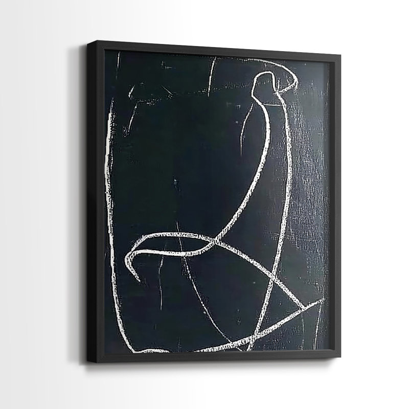 "ABSTRACT Series DCV" par J Paul, Noir, noir, noir, noir, H 11 po x l 9 po