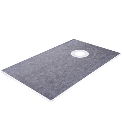 Shower Curb Kit 38" x 60" Watertight Shower Curb Overlay with 4" PVC Offset