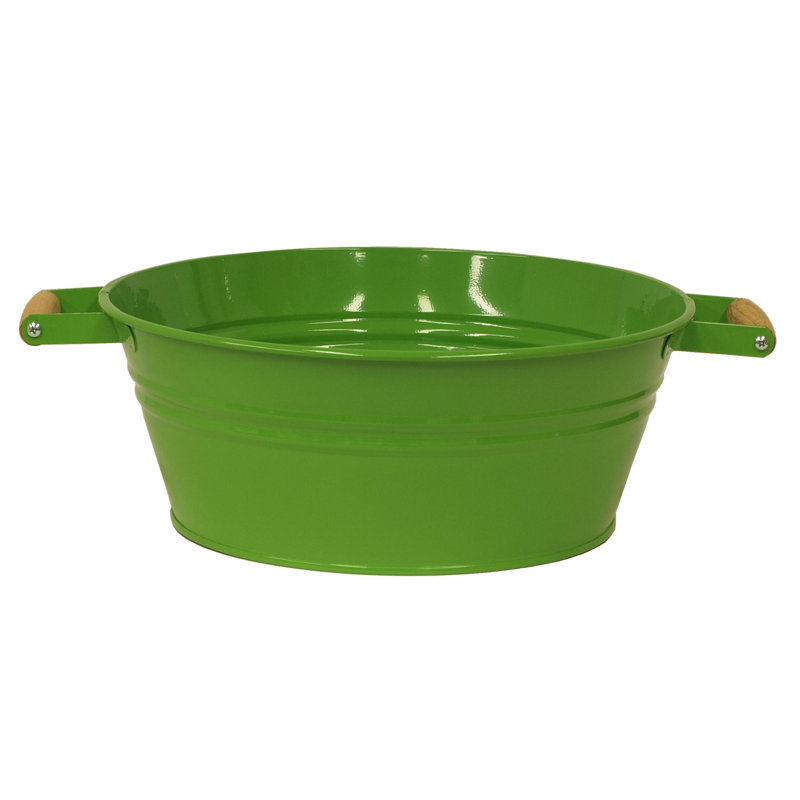 Harold Metal Pot Planter, Sage