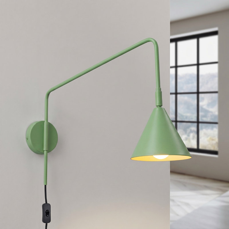 Nox Steel Flush Mounted Sconce, Wall lamp NOX sage, Sage, 1 Light