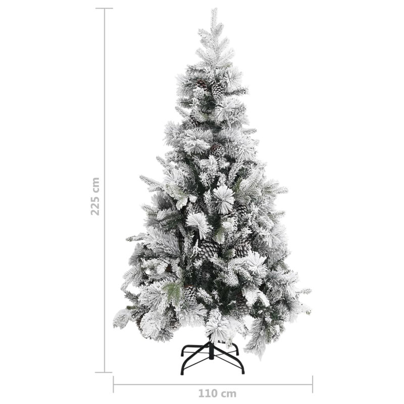 Artificial Pine Christmas Tree, 7.38ft H x 3.61ft W x 3.61ft D