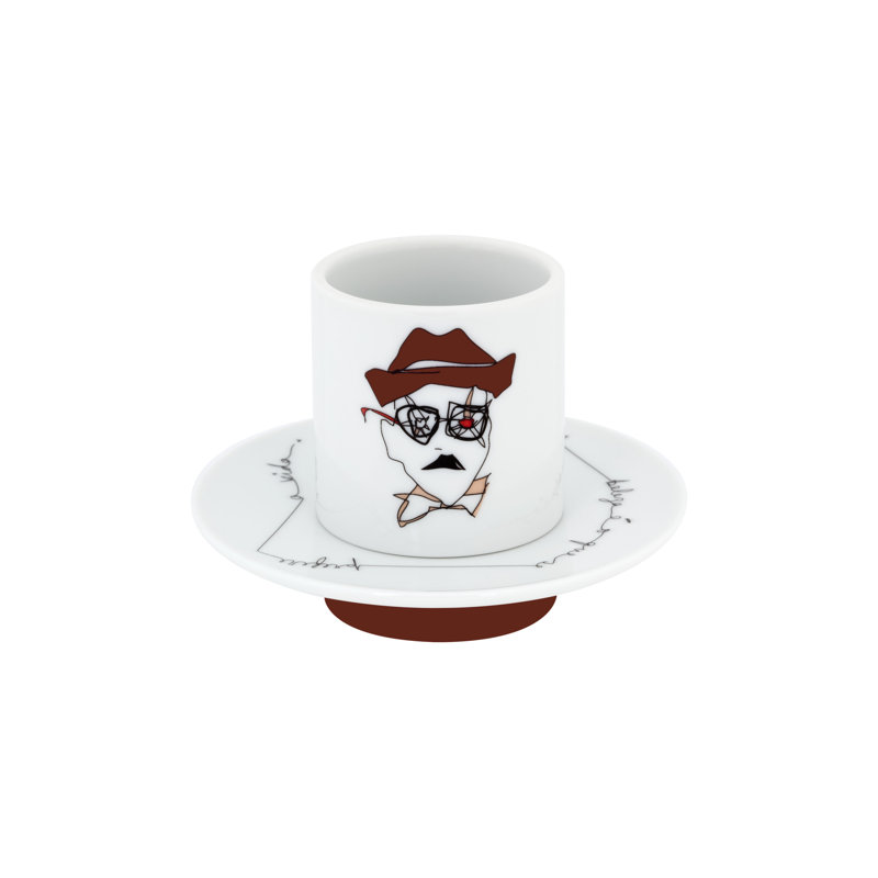 Heterónimos 4 Piece Coffee Mug and Saucer Set