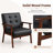 26“ Wide Wooden Arm Accent Chair-834688735