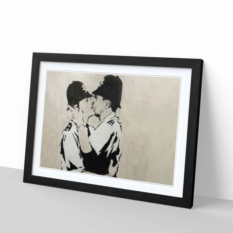 Banksy - Single Picture Frame Painting, Black