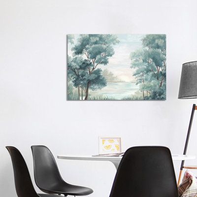 " Calm Forest River " by Eva Watts Painting Print
