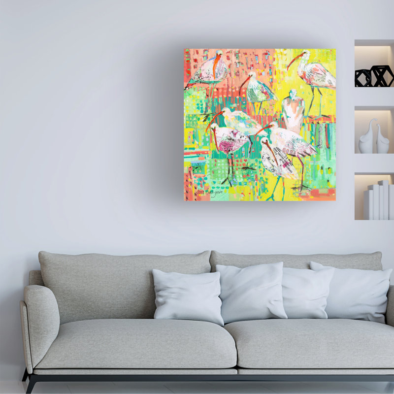 «Coastal Fun Collage III» par Tara Funk Grim - impression sur toile tendue, H 18 po x l 18 po x P 2 po