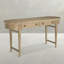 Rosebank Mahogany Wood Oval Trestle Console Table - 68 In. W X 32 In. H