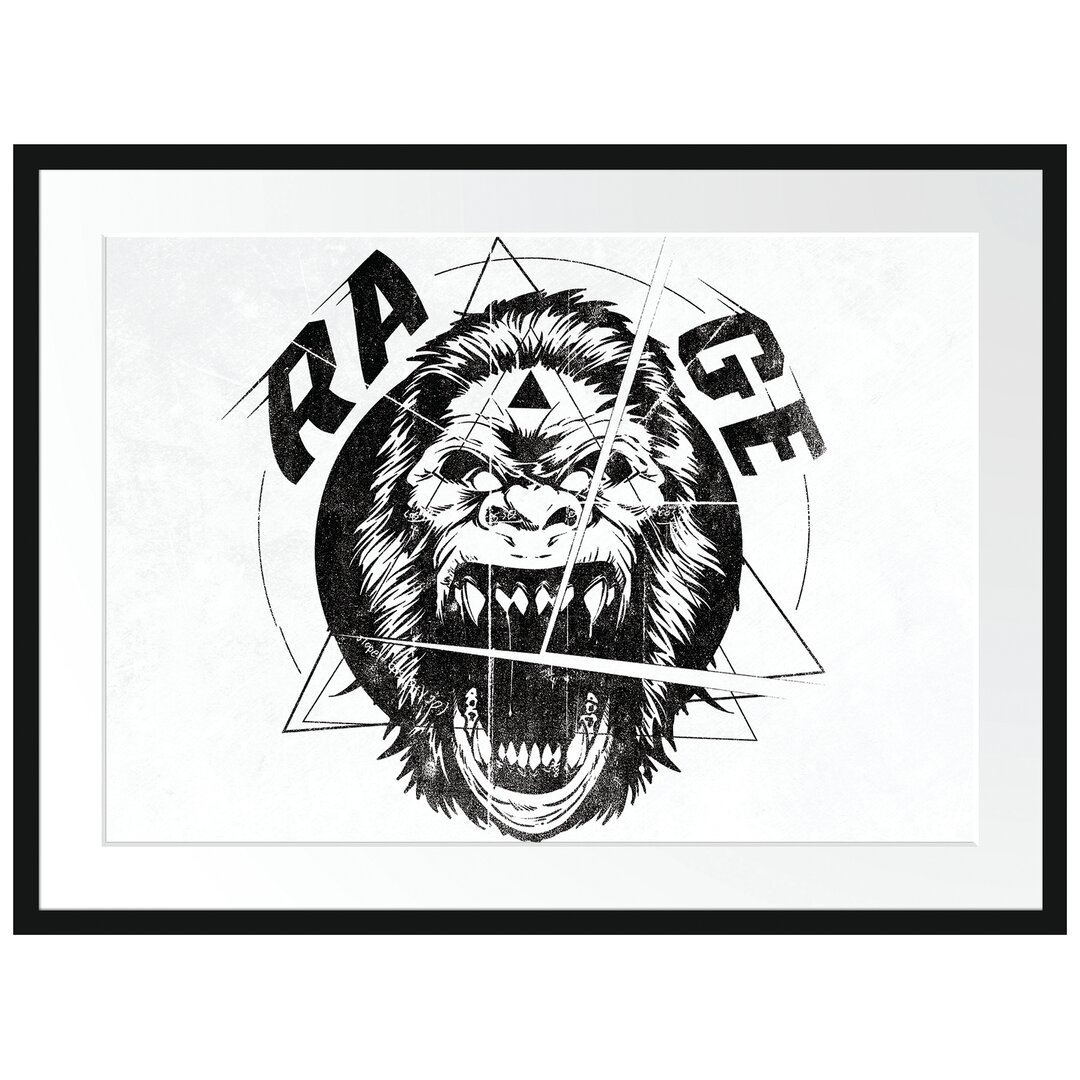 Gerahmtes Poster Rage Light