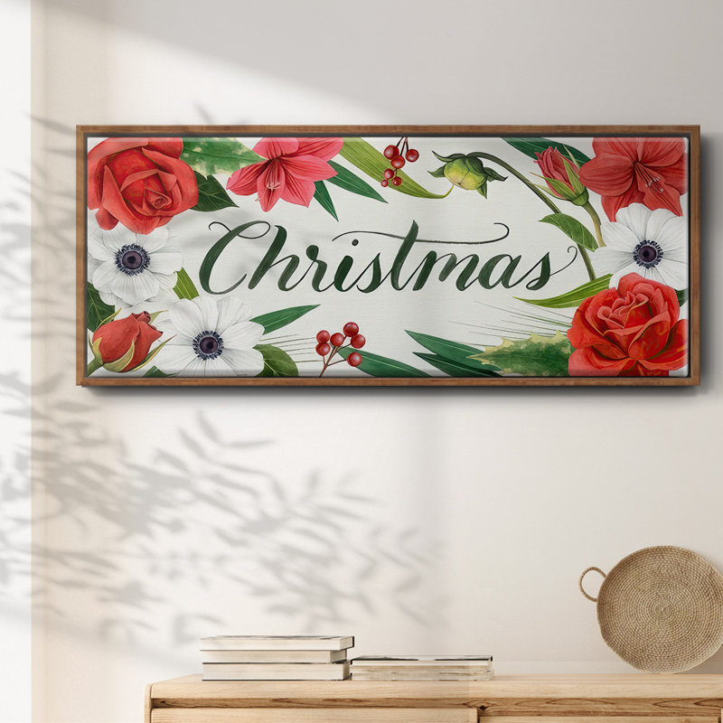 Christmas Time- Framed Canvas, 20" H x 50" W