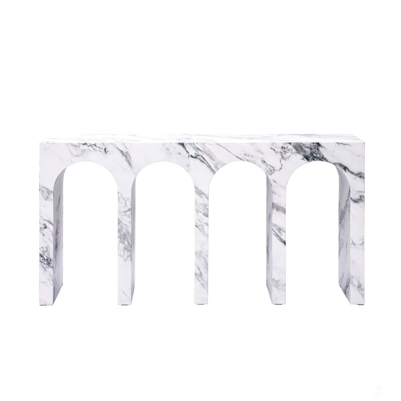 Fritzy Engineered Stone Console Table