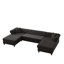 Canapé 3 pièces en U de style moderne avec 2 coussins