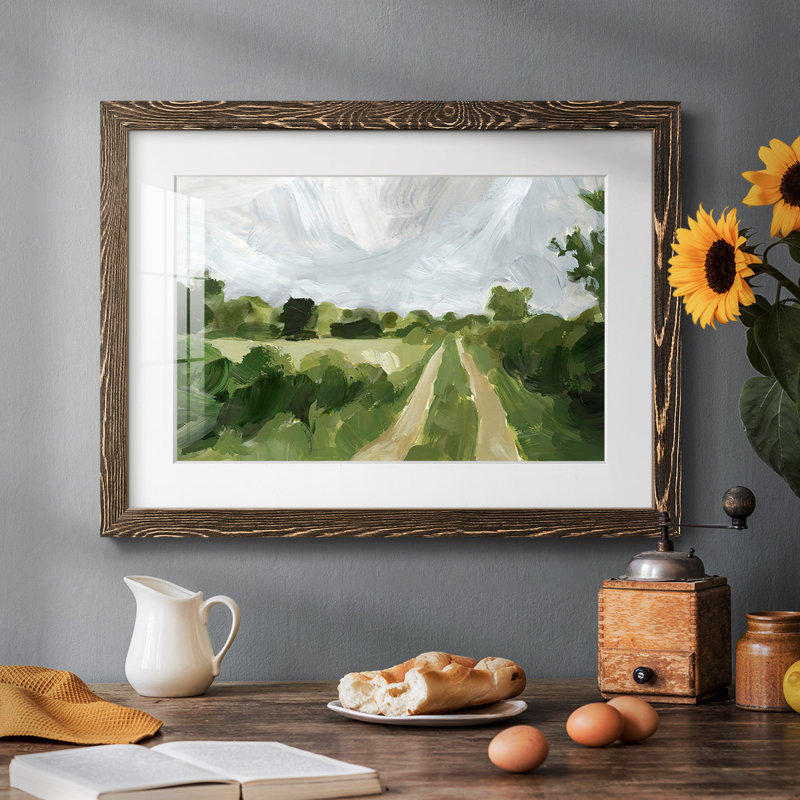«Meadow Trail II», reproduction d'un seul cadre, H 28 po x l 42 po x P 1,5 po, Noyer