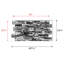 Panneau mural en pierre 48,75 po x 24,63 po Colorado-70187745