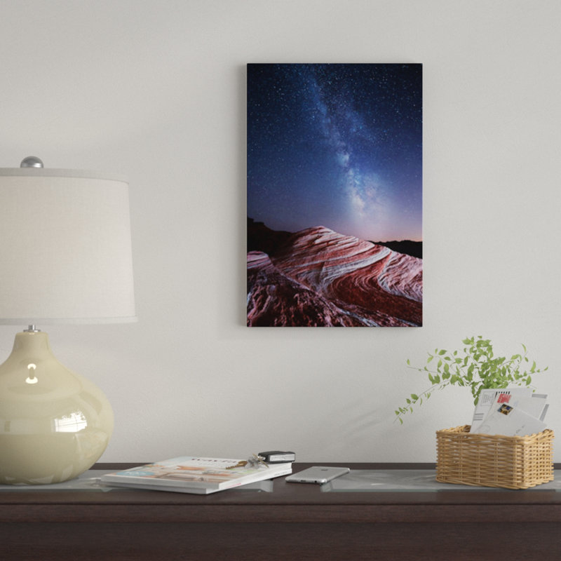 « fire wave », reproduction d’impression sur toile, H 40 po x l 26 po x P 1,5 po, Pas de tapis, Toile tendue