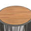 Table basse pour l'extérieur en corde de rotin et bois d'acacia-765625081