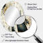 Somona - Miroir mural ovale gris-1988679141