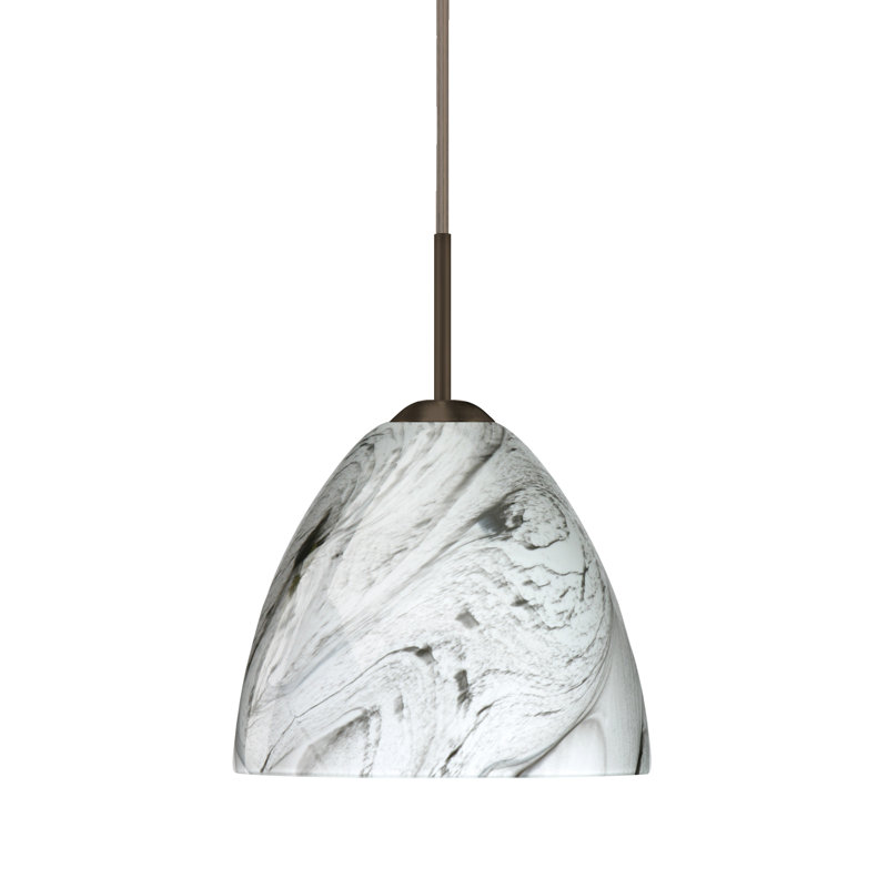 Ashwini 1 - Light Single Pendant, Bronze, Opal Matte, LED