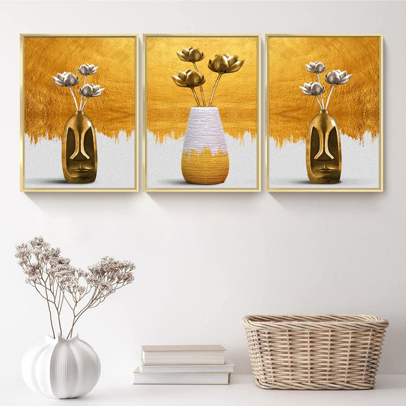 " Modern " 3 - Pieces, 16.5" H x 36.5" W 