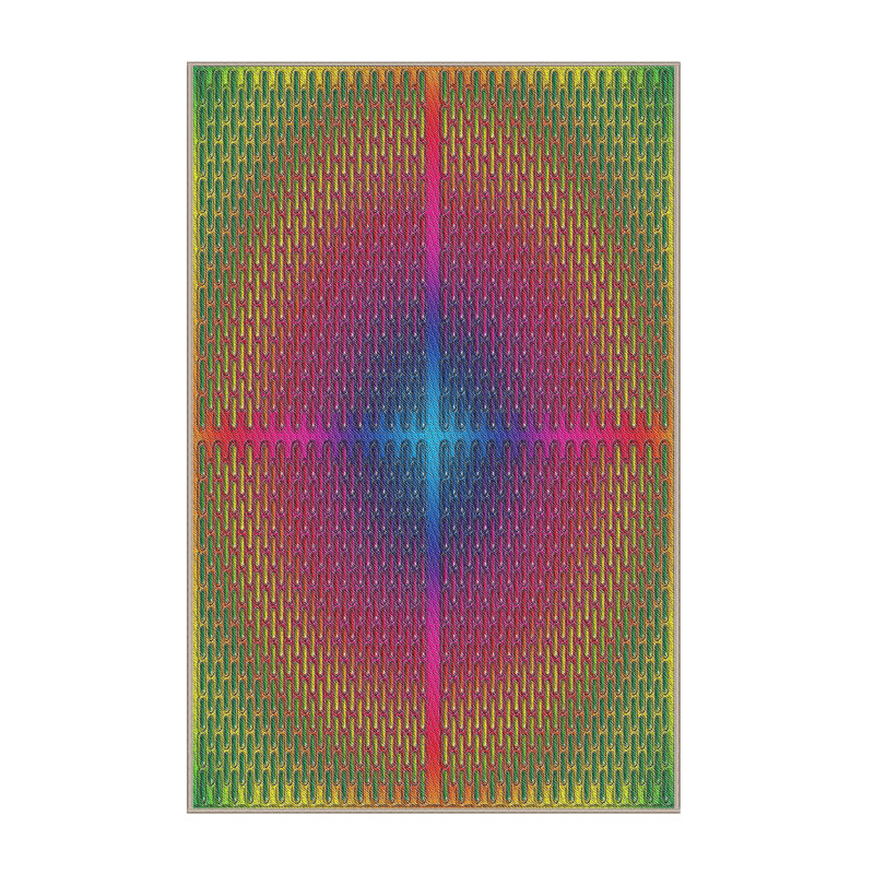 Jaune Tapis décoratif, Rectangle 5 pi x 7 pi