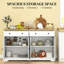 Buffet avec tiroirs de rangement et tablettes réglables-1767043569