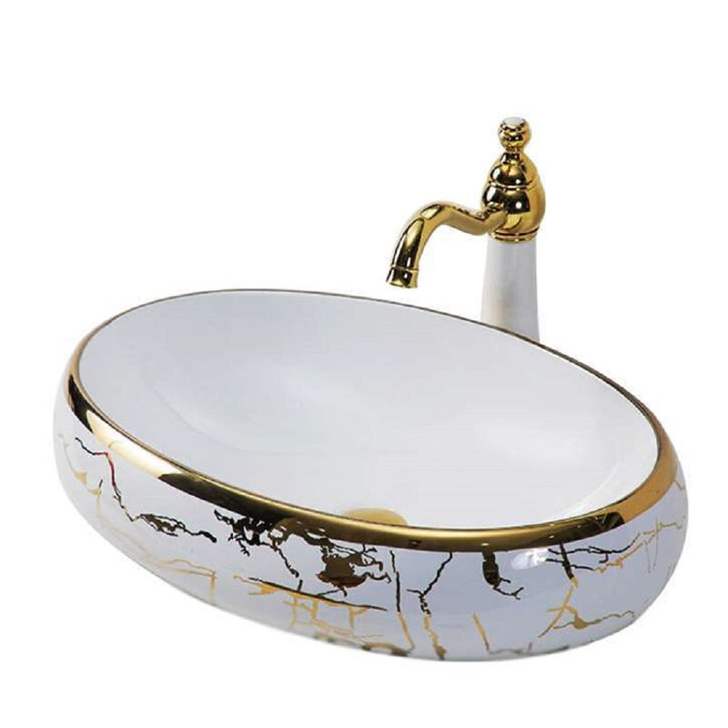 Ensemble de lavabo vasque et capteur de mouvement Gold Touchless par Fontana