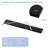 21.25" Black Quartz Stone Vanity Top Side Splash