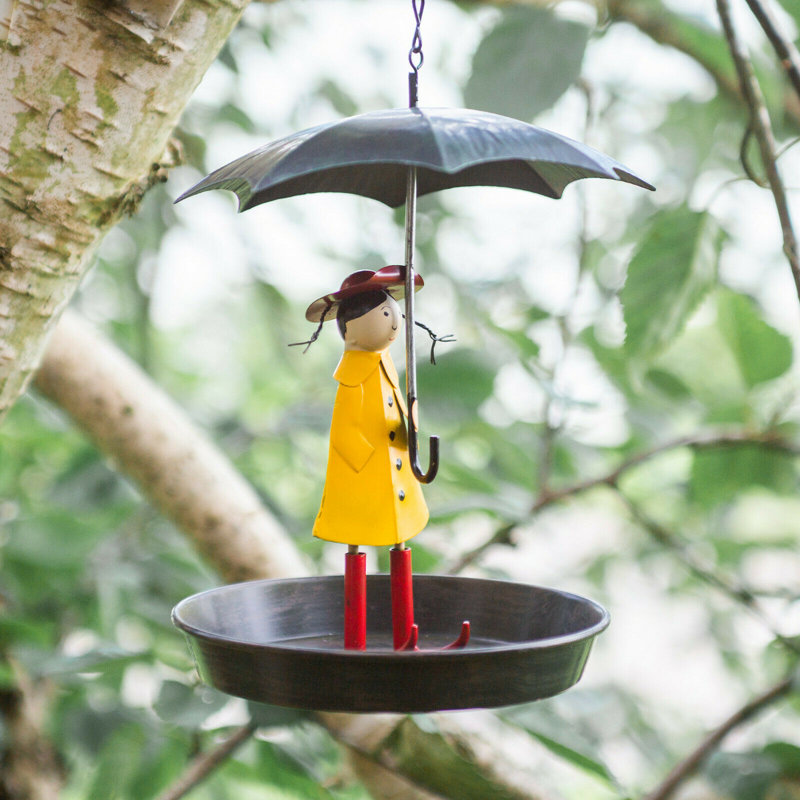 Christiansen Metal Hanging Decorative Bird Feeder