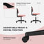 Chaise de bureau en filet Ovidia-1210386934