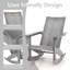 Chaise Adirondack berçante en plastique Kedus