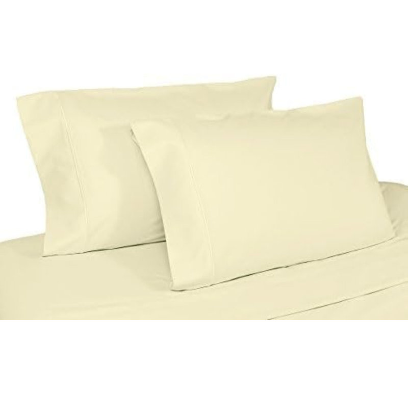 Ensemble de taies d'oreiller 100% coton biologique de taille standard 2-100% taies d'oreiller en coton à densité de tissage 500 GOTS - Taie d'oreiller naturellement rafraîchissante, confortable, respirante et douce (gris, standard)