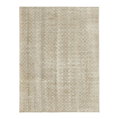 4' x 5'2" 1960s Area Rug in Beige/Gray