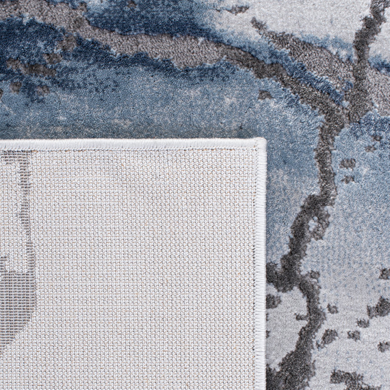 Ahanu Abstract Area Rug, Rectangle 79 x 152 cm