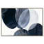 Art mural encadré «Overlaping Blues I» par Art Remedy, cadre doré, 54 x 36-293876751-293876740