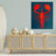 «Nautical Lobster Shape Canvas» par June Erica Vess-350254340