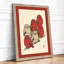 Five Owls Arranged Japandi - Framed Print-1841915211-1841915188