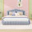 Queen Upholstered Platform Bed with Headboard-1599191371
