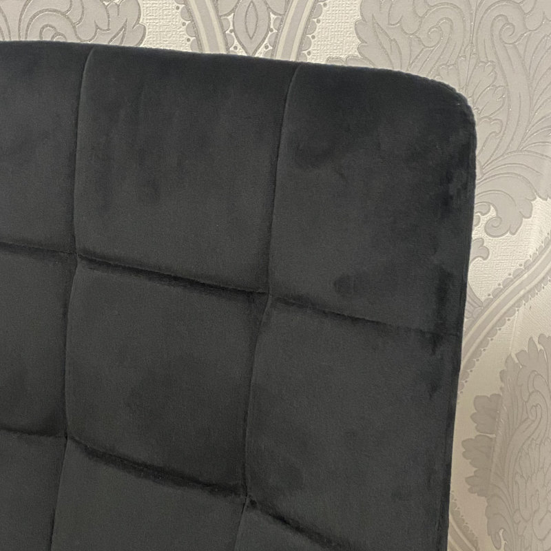Eyre Upholstered Chair with Ergonomic Seat, Minimalist Scandinavian Design, Hand-Finished, Versatile for Any Room, 1, Black