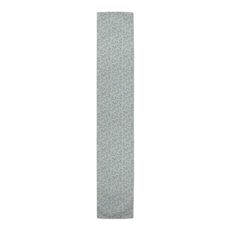 Foor Rectangular Floral Table Runner, 72" x 16", Green