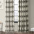 Woodcreek Modern Ikat Printed Cotton Twill Room Darkening Curtains - Single Panel-1514135366-1527641080