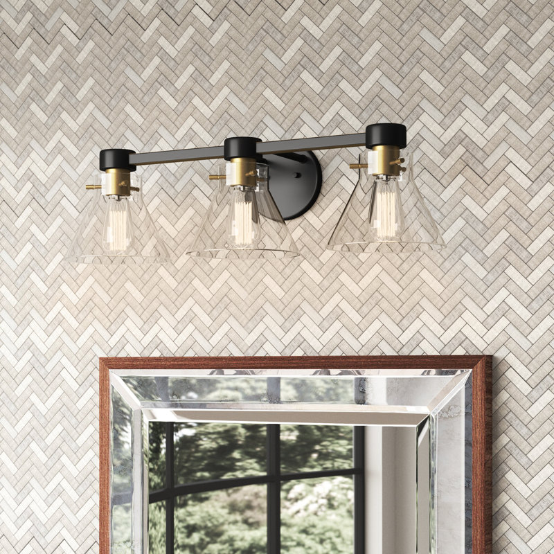 Tudor City Dimmable Vanity Light, Matte Black, 3