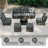 Louann Five-person Group Outdoor Wicker Set With Wicker Coffee Table And Two Ottomans-1665510320-1665510326