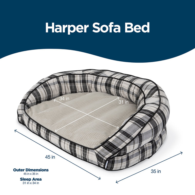Canapé pour chien Petmate La-Z-Boy Tucker, 43" x 35", Oxford Plaid
