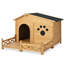 Niche pour chien 48 "en bois avec porche