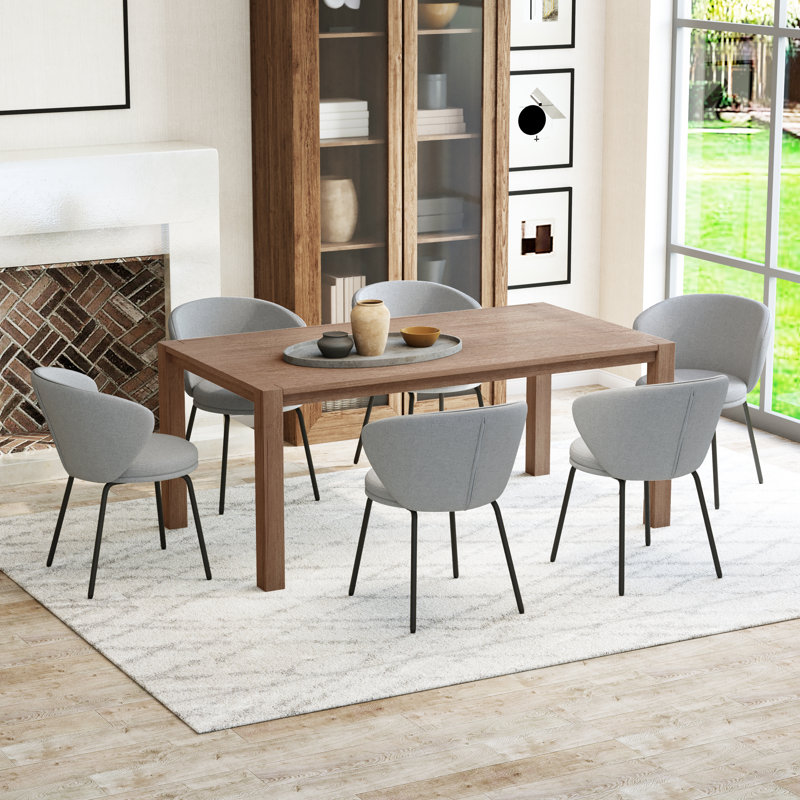 Chaises de salle à manger, Gris, 6