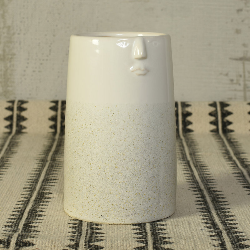 Webber Ceramic / Porcelain Table Vase, 6" H x 4" W x 4" D