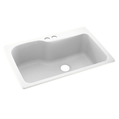 Évier de cuisine à montage double L 33 po x l 22 po